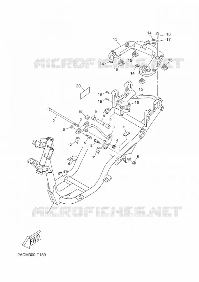 FRAME Yamaha SCOOTER 50 2018 NEOS 4  YN50F
