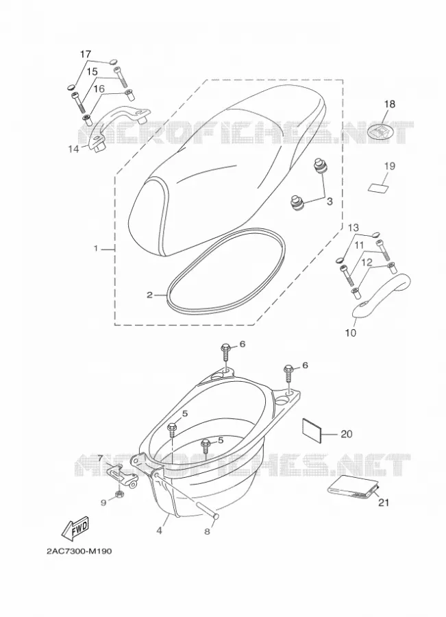 SELLE Yamaha SCOOTER 50 2018 NEOS 4  YN50F