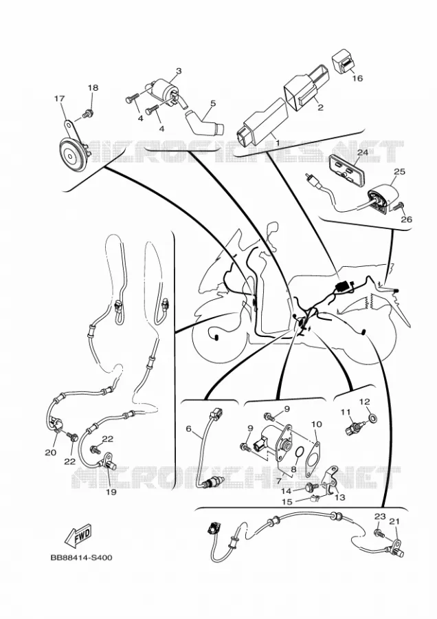 ELECTRISCH 2 Yamaha SCOOTER 155 2018 TRICITY  MWS150-A