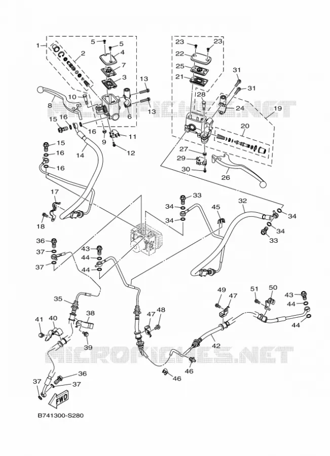 REMPOMP VOOR Yamaha SCOOTER 250 2018 XMAX  CZD250-A