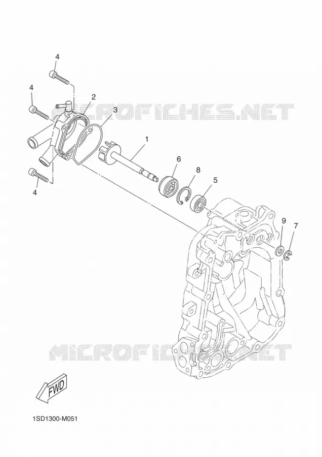 WATERPOMP / SLANGEN Yamaha SCOOTER 400 2018 XMAX  YP400RA
