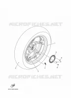 ACHTERWIEL / REM voor Yamaha XMAX 125 ABS 2018