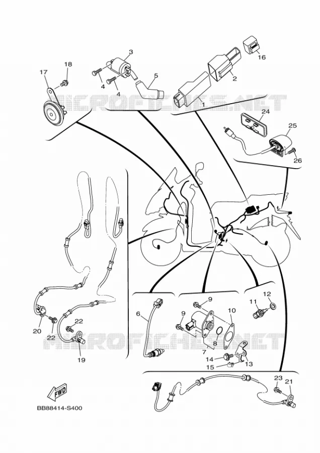 ELECTRISCH 2 Yamaha SCOOTER 125 2018 TRICITY ABS  MWS125-A