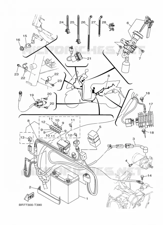 ELECTRISCH 1 Yamaha SCOOTER 125 2018 TRICITY ABS  MWS125-A