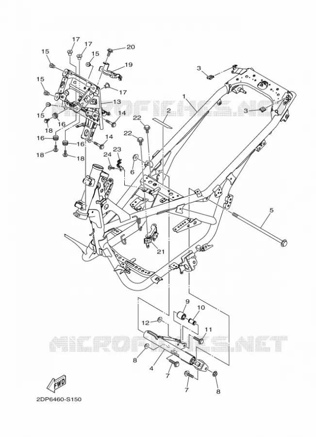 FRAME Yamaha SCOOTER 125 2018 NMAX  GPD125-A