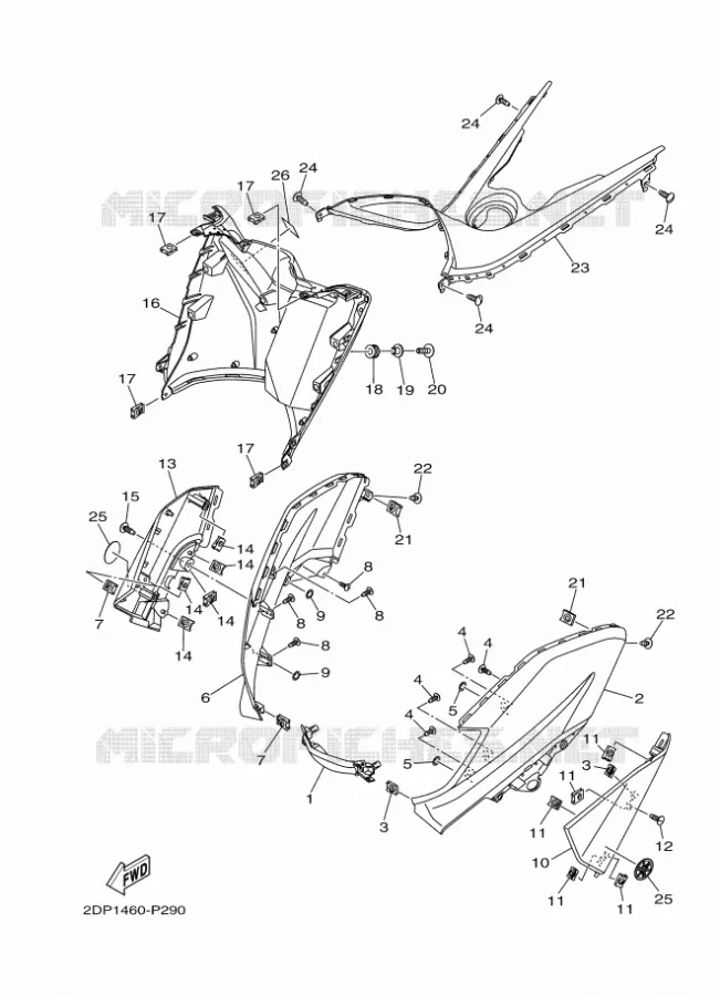 BEENSCHERM Yamaha SCOOTER 125 2018 NMAX  GPD125-A