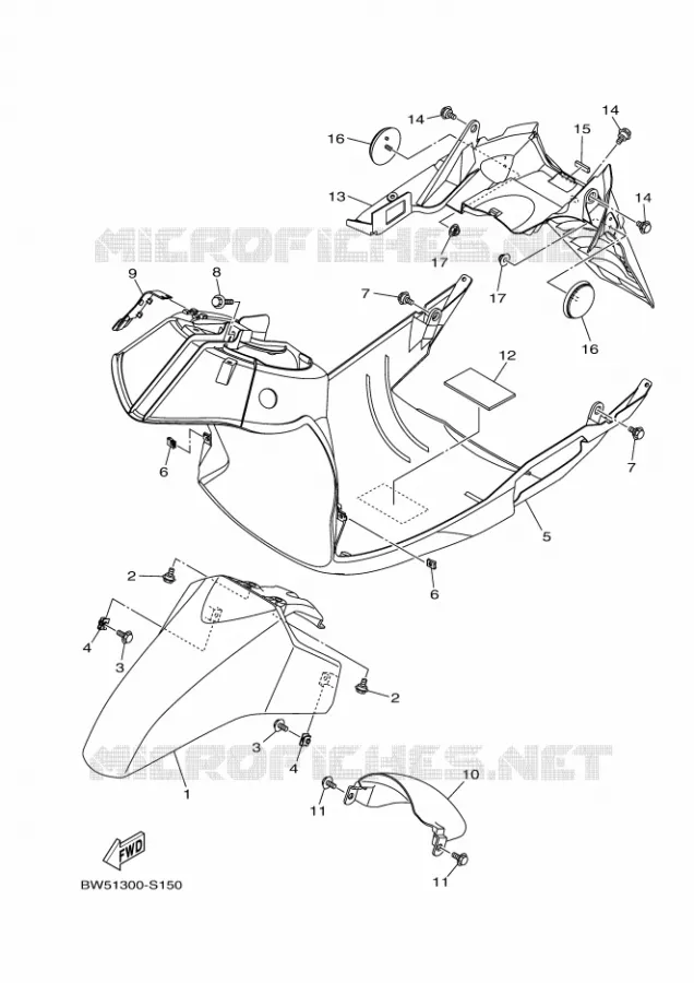 SPATBORD Yamaha SCOOTER 125 2018 MBK DELIGHT  LTS125-C