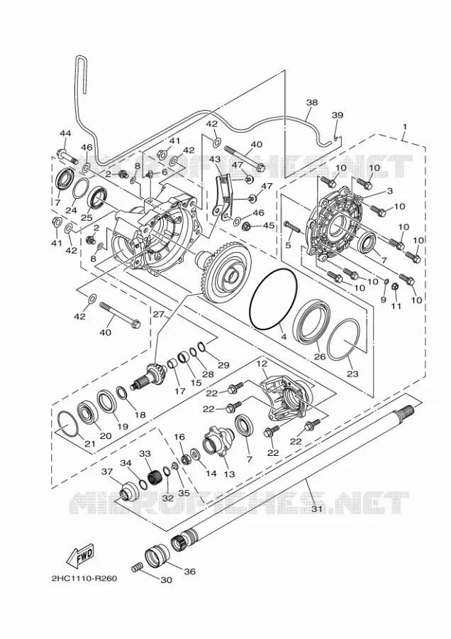 AANDRIJFAS Yamaha SIDE BY SIDE 1000 2018 YXZ  YXZ10YMSJ