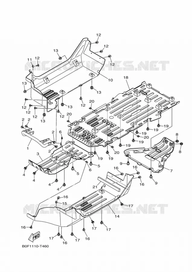 SPATBORD Yamaha SIDE BY SIDE 1000 2018 YXZ  YXZ10YMSJ