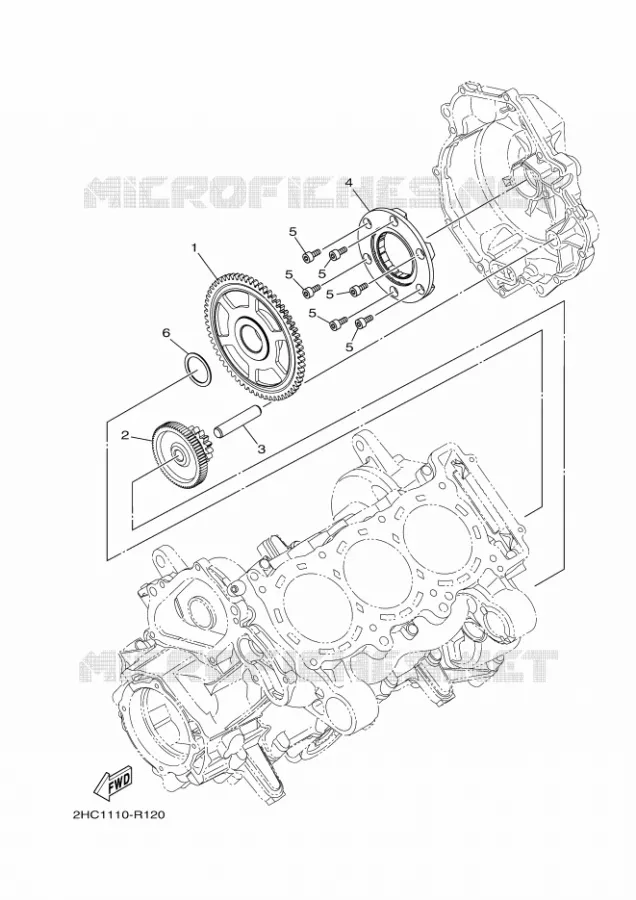 STARTMOTOR KOPPELINGS Yamaha SIDE BY SIDE 1000 2018 YXZ  YXZ10YESJ