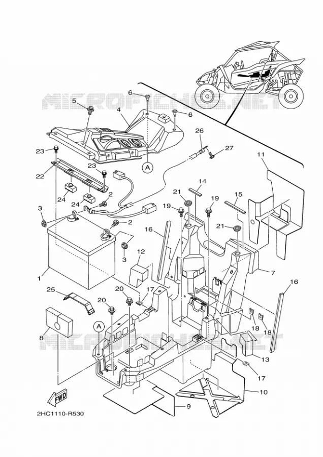 ELECTRISCH 2 Yamaha SIDE BY SIDE 1000 2018 YXZ  YXZ10YESJ