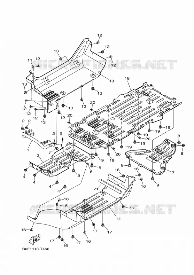 SPATBORD Yamaha SIDE BY SIDE 1000 2018 YXZ  YXZ10YESJ