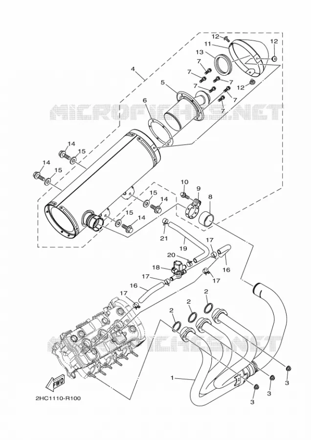UITLAAT Yamaha SIDE BY SIDE 1000 2018 YXZ  YXZ10YEXJ