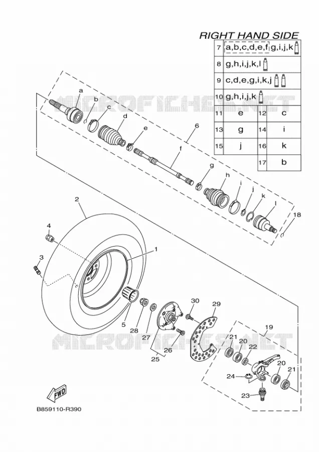 WIEL VOOR 2 Yamaha SIDE BY SIDE 700 2018 WOLVERINE  YXE700E