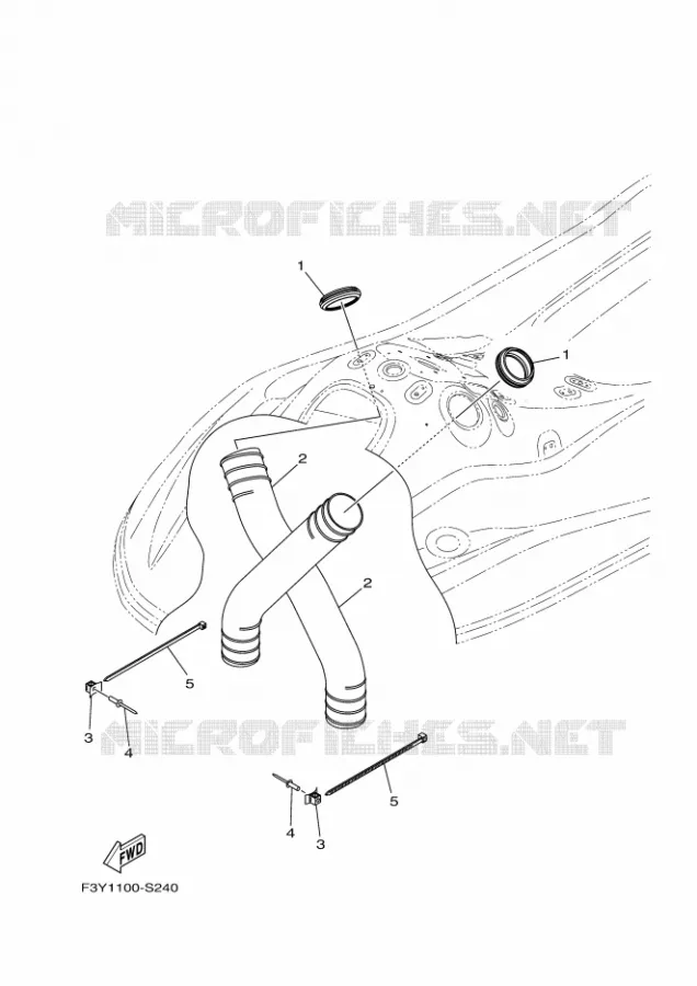 VENTILATION Yamaha WAVERUNNER 1050 2018 EX  EX1050C-T