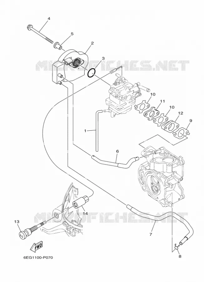 INLAAT Yamaha OUTBOARD ENGINES 2.5hp (1.8kW) 2017 F2.5  F2.5BMHS