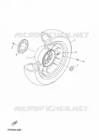 ACHTERWIEL voor Yamaha YP125RA 2012