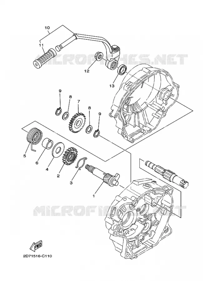STARTMOTOR Yamaha MOTO 125 2008 YBR  YBR125E