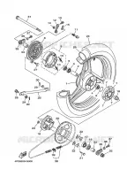 ACHTERWIEL voor Yamaha YBR125E 2008