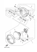 KOPLAMP 2 voor Yamaha YBR125E 2008