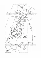 TELLERSET voor Yamaha YBR125E 2008