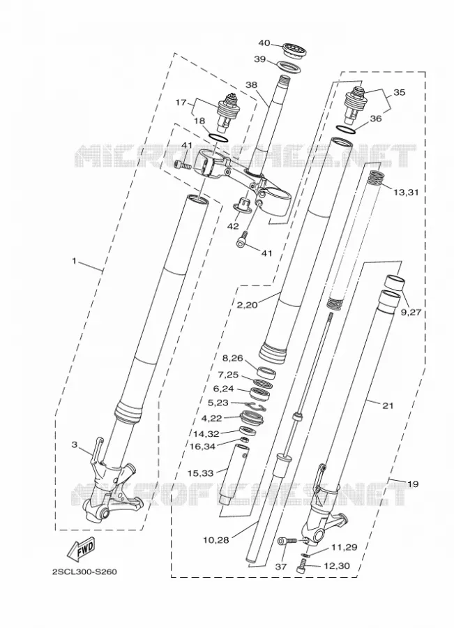 VOORVORK Yamaha MOTO 900 2018 TRACER  MTT850D