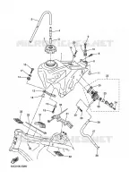 BENZINE TANK voor Yamaha YZ 250 F 2009