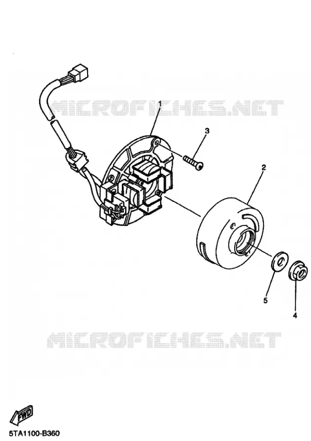 DYNAMO Yamaha MOTO 250 2003 YZF  YZ250F