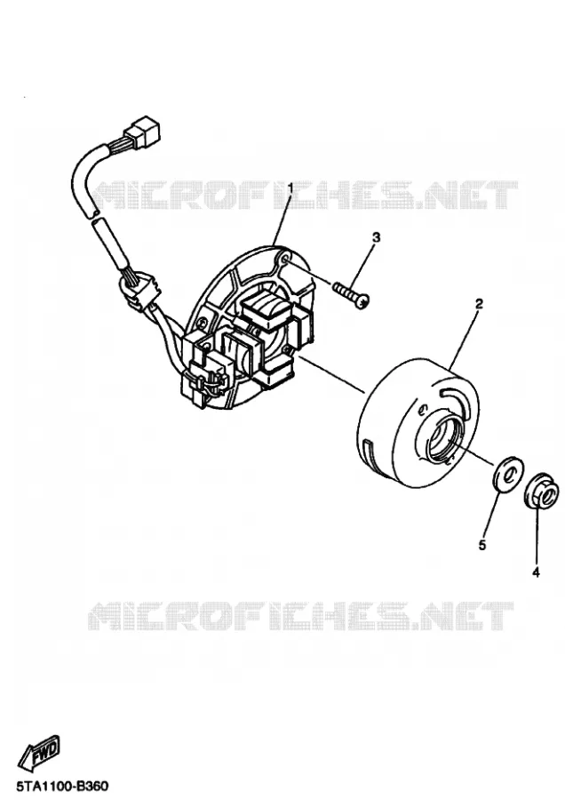 DYNAMO Yamaha MOTO 250 2005 YZF  YZ250F