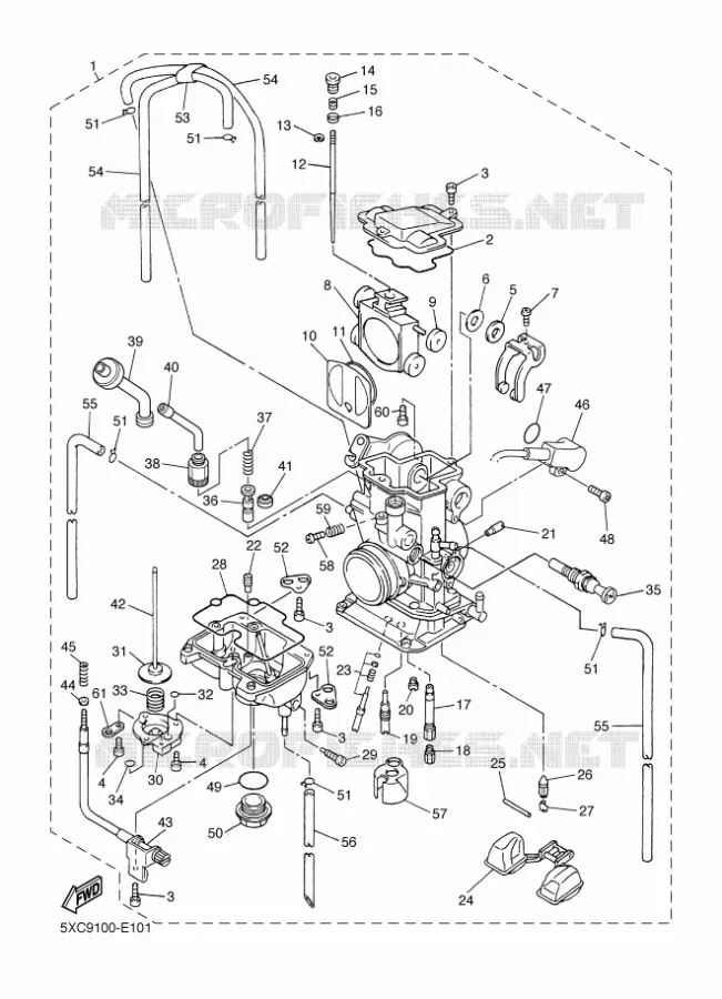 CARBURATEUR  Yamaha MOTO 250 2006 YZF  YZ250F