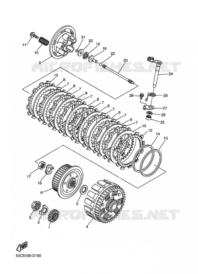 STARTMOTOR KOPPELINGS Yamaha MOTO 250 2006 YZF  YZ250F