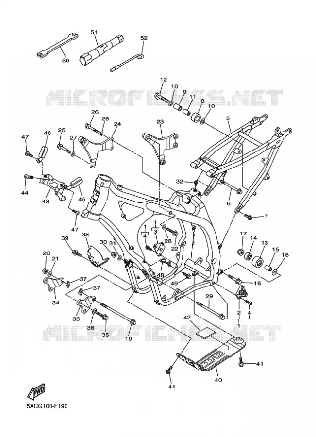 FRAME Yamaha MOTO 250 2007 YZF  YZ250F