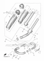 UITLAAT voor Yamaha YZ 250 F 2019