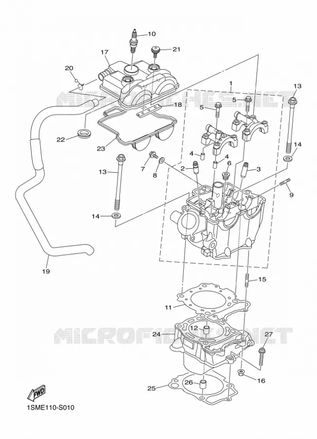 CILINDER Yamaha MOTO 250 2018 YZF  YZ250F