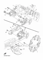 REMKLAUW ACHTER voor Yamaha YZ 250 2-STROKE 2018