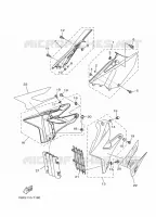 ZIJKUIPDEEL voor Yamaha YZ 250 2-STROKE 2018