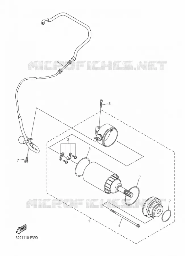 STARTMOTOR Yamaha MOTO 250 2018 YZF  YZ250FX