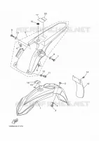 SPATBORD voor Yamaha YZ 250 X CROSS COUNTRY 2019