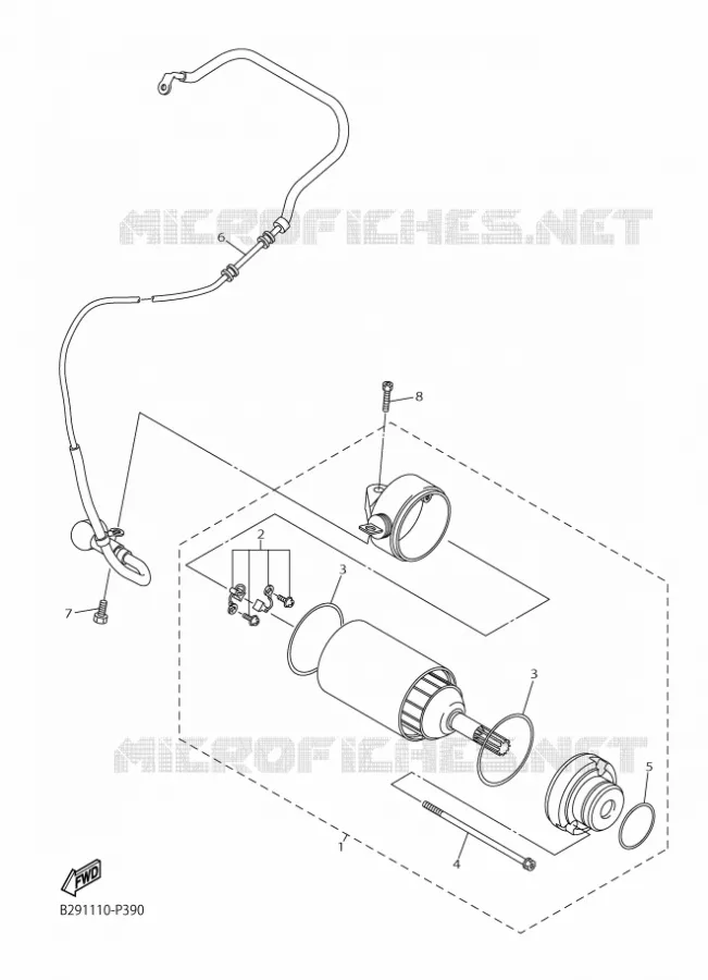 STARTMOTOR Yamaha MOTO 250 2016 YZF  YZ250FX