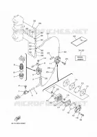 BENZINE TANK voor Yamaha 90A Electric Starter, Remote Control, Power Trim & Tilt, Oil injection, Shaft 20