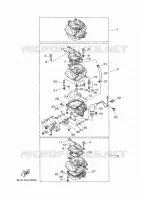 CARBURATEUR voor Yamaha 90A Electric Starter, Remote Control, Power Trim & Tilt, Oil injection, Shaft 20