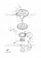 GENERATOR voor Yamaha 90A Electric Starter, Remote Control, Power Trim & Tilt, Oil injection, Shaft 20