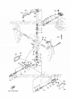 HOUDER 2 voor Yamaha 90A Electric Starter, Remote Control, Power Trim & Tilt, Oil injection, Shaft 20