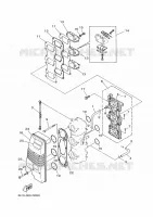 INLAAT voor Yamaha 90A Electric Starter, Remote Control, Power Trim & Tilt, Oil injection, Shaft 20