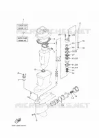 REPARATIESET 2 voor Yamaha 90A Electric Starter, Remote Control, Power Trim & Tilt, Oil injection, Shaft 20