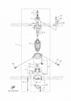 STARTMOTOR voor Yamaha 90A Electric Starter, Remote Control, Power Trim & Tilt, Oil injection, Shaft 20