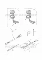 TELLERSET voor Yamaha 90A Electric Starter, Remote Control, Power Trim & Tilt, Oil injection, Shaft 20