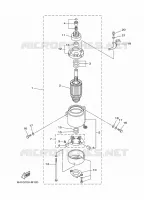 STARTMOTOR voor Yamaha 90A Electric Starter, Remote Control, Power Trim & Tilt, Oil injection, Shaft 20