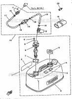 BRANDSTOF SYSTEEM 2 voor Yamaha 90A 2 Stroke 1987