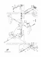 HOUDER 2 voor Yamaha 90A Electric Starter, Remote Control, Power Trim & Tilt, Oil injection, Shaft 25